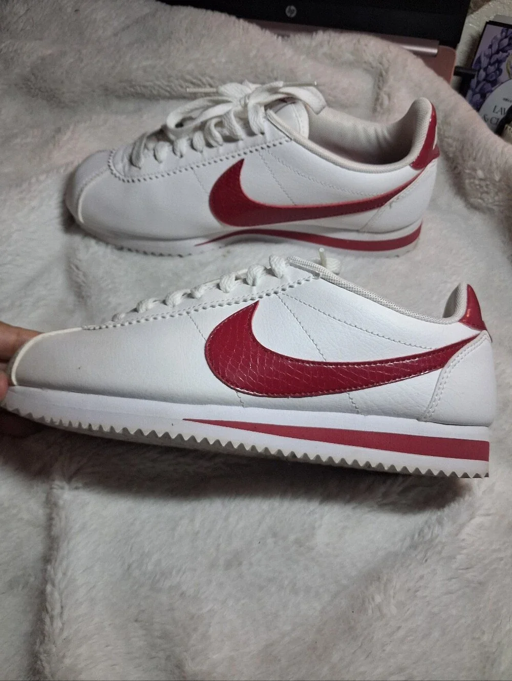 Nike Classic Cortez White with Red Swoosh